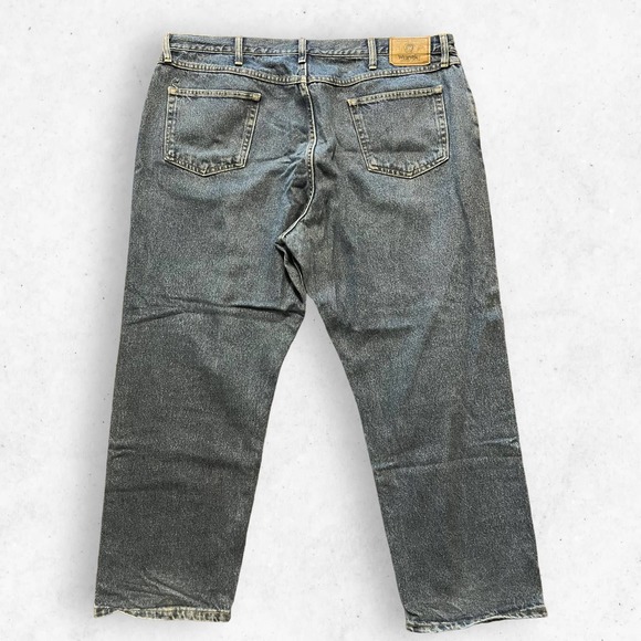 Wrangler Relaxed Fit Work Jeans Men's Size 42 x 30 Distressed Blue - Picture 2 of 12